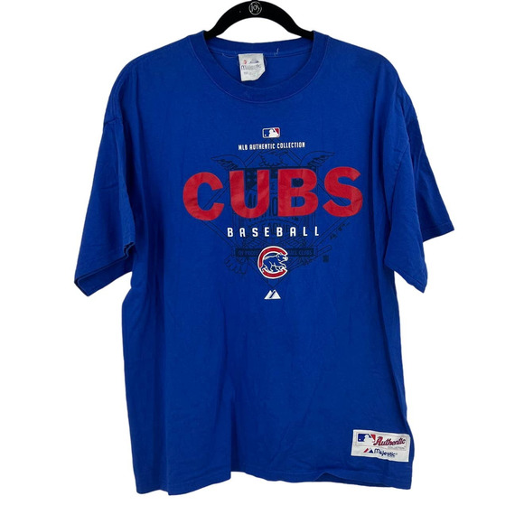 Vintage Majestic Cubs Baseball Classic Tshirt MLB Authentic Collection Men Large - Picture 1 of 6